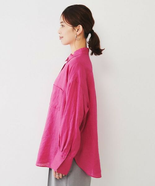 UNTITLED / アンタイトル シャツ・ブラウス | 【麻100/洗える/前開きシャツ】ドライリネンシャツ | 詳細15