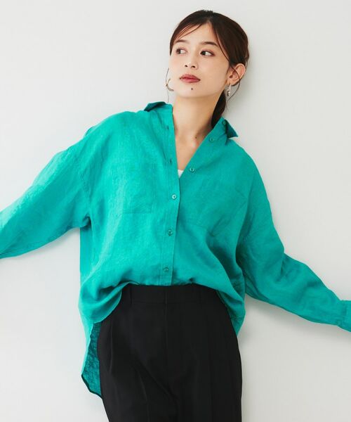 UNTITLED / アンタイトル シャツ・ブラウス | 【麻100/洗える/前開きシャツ】ドライリネンシャツ | 詳細3