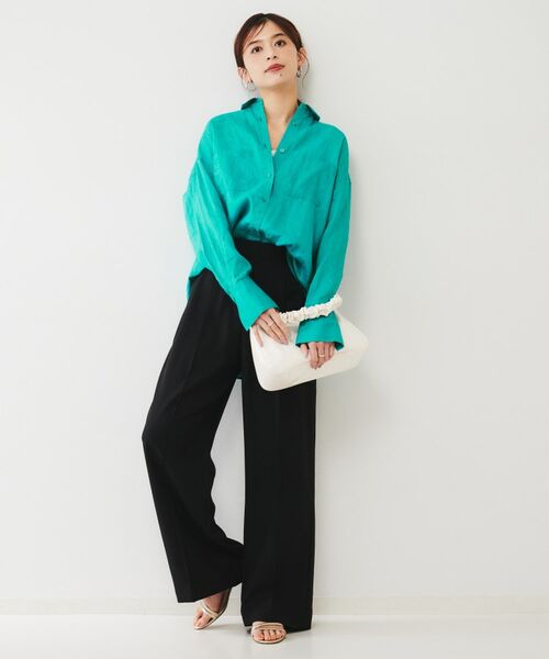 UNTITLED / アンタイトル シャツ・ブラウス | 【麻100/洗える/前開きシャツ】ドライリネンシャツ | 詳細4