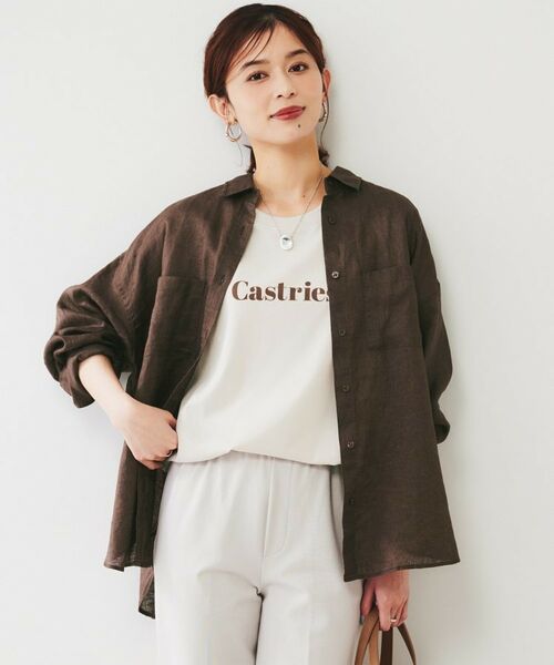 UNTITLED / アンタイトル シャツ・ブラウス | 【麻100/洗える/前開きシャツ】ドライリネンシャツ | 詳細6