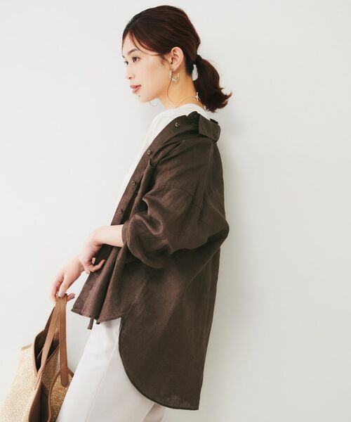 UNTITLED / アンタイトル シャツ・ブラウス | 【麻100/洗える/前開きシャツ】ドライリネンシャツ | 詳細7