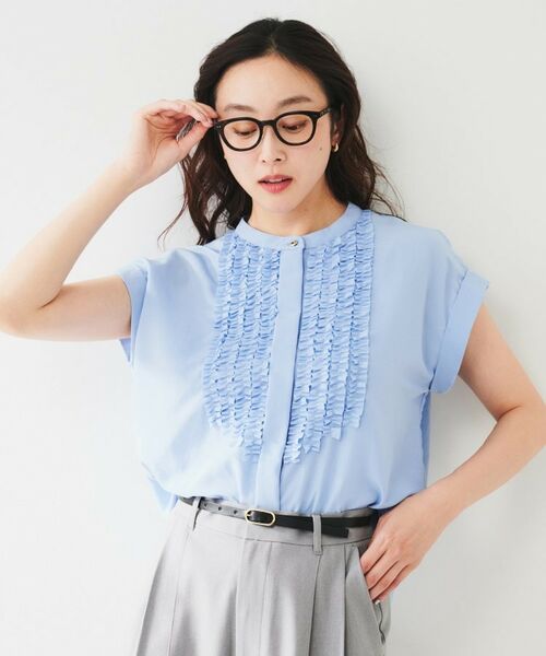 UNTITLED / アンタイトル シャツ・ブラウス | フィブリルフリルブラウス | 詳細15