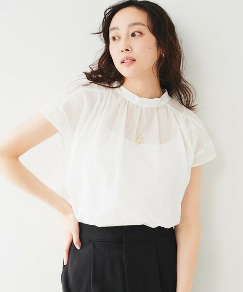 UNTITLED / アンタイトル シャツ・ブラウス | 綿シルク2WAYブラウス | 詳細2