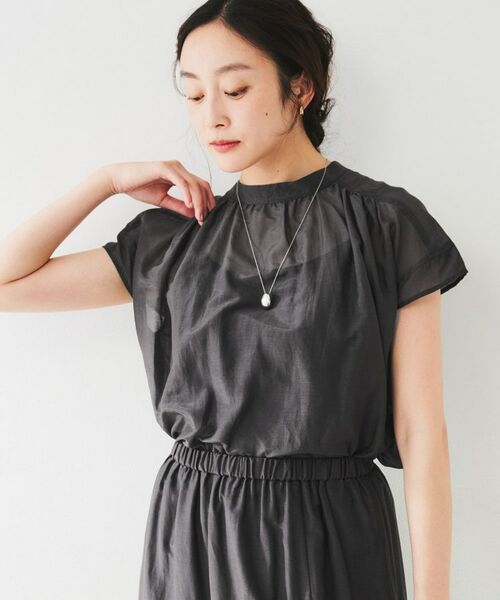 UNTITLED / アンタイトル シャツ・ブラウス | 綿シルク2WAYブラウス | 詳細8