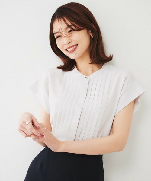 UNTITLED / アンタイトル シャツ・ブラウス | 2WAYジョーゼット プリーツブラウス | 詳細10