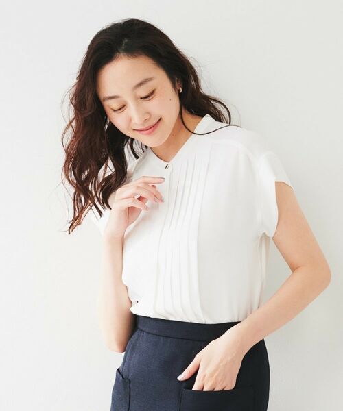 UNTITLED / アンタイトル シャツ・ブラウス | 2WAYジョーゼット プリーツブラウス | 詳細3