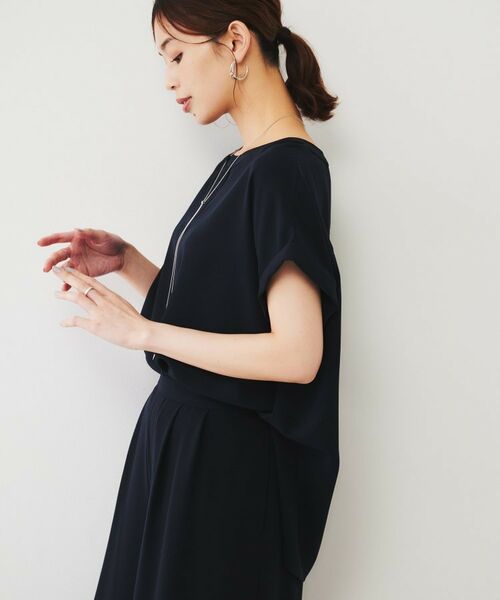 UNTITLED / アンタイトル シャツ・ブラウス | 2WAYジョーゼット キーネックブラウス | 詳細7