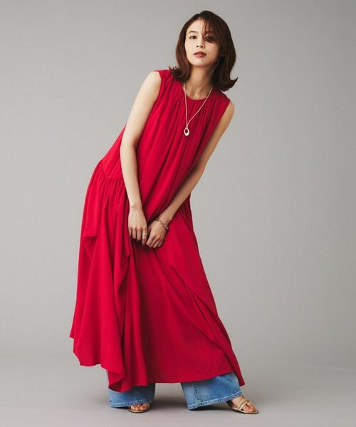 UNTITLED / アンタイトル ロング・マキシ丈ワンピース | 【SEADRAKE】デザインギャザーワンピース | 詳細8