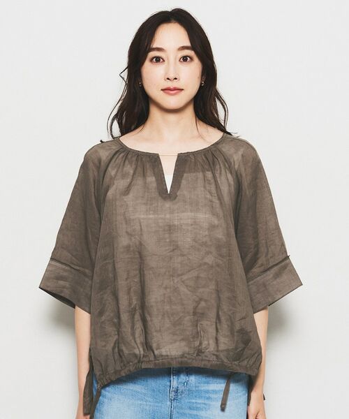 UNTITLED / アンタイトル シャツ・ブラウス | 【SEADRAKE】ペーパーリネンデザインブラウス | 詳細10