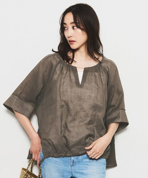 UNTITLED / アンタイトル シャツ・ブラウス | 【SEADRAKE】ペーパーリネンデザインブラウス | 詳細6