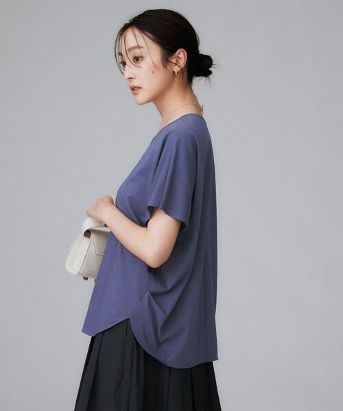 UNTITLED / アンタイトル カットソー | 【接触冷感/洗える】Vネックコットンプルオーバー | 詳細15