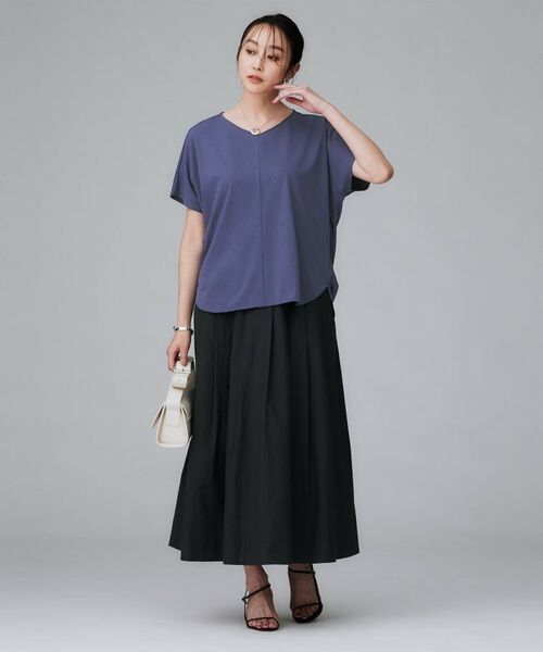 UNTITLED / アンタイトル カットソー | 【接触冷感/洗える】Vネックコットンプルオーバー | 詳細16