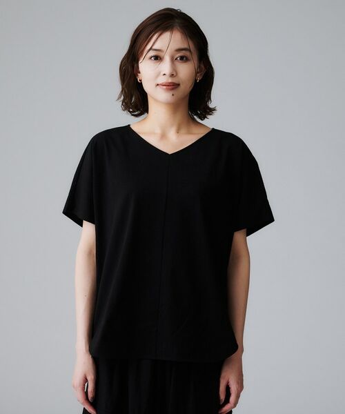 UNTITLED / アンタイトル カットソー | 【接触冷感/洗える】Vネックコットンプルオーバー | 詳細18