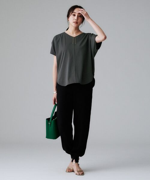 UNTITLED / アンタイトル カットソー | 【接触冷感/洗える】Vネックコットンプルオーバー | 詳細8