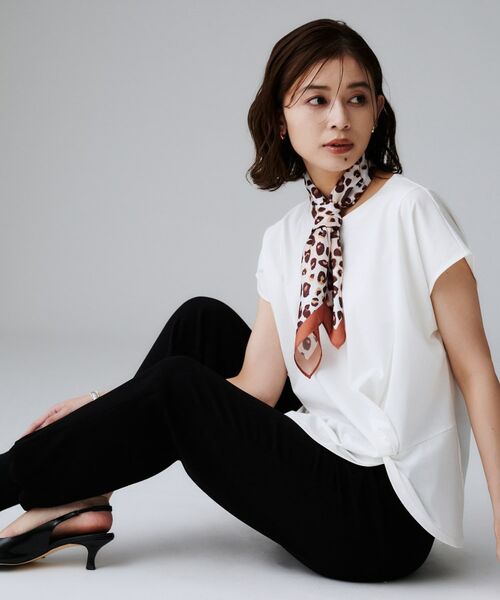 UNTITLED / アンタイトル カットソー | 【初秋/大人カジュアル/Tシャツ】ツイストプルオーバー | 詳細3