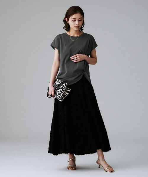 UNTITLED / アンタイトル カットソー | 【初秋/大人カジュアル/Tシャツ】ツイストプルオーバー | 詳細8