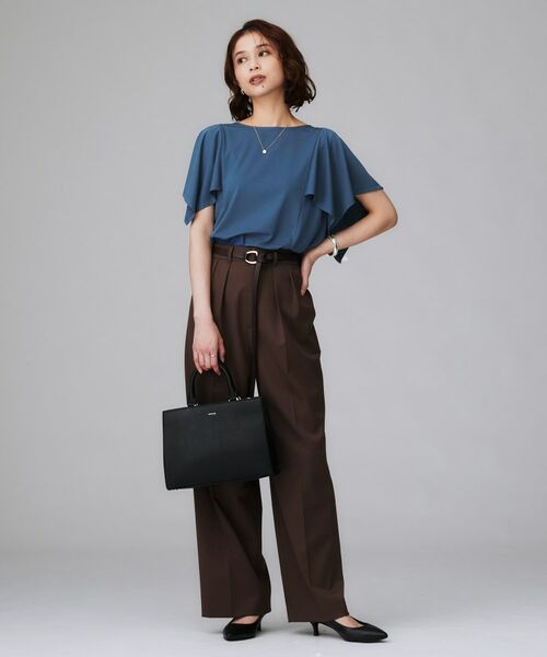 UNTITLED / アンタイトル カットソー | 【きれいめ／接触冷感／日本製】ハンカチスリーブプルオーバー | 詳細12