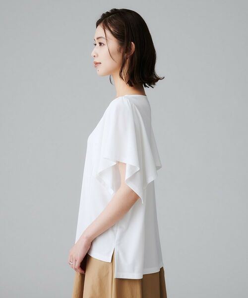 UNTITLED / アンタイトル カットソー | 【きれいめ／接触冷感／日本製】ハンカチスリーブプルオーバー | 詳細15
