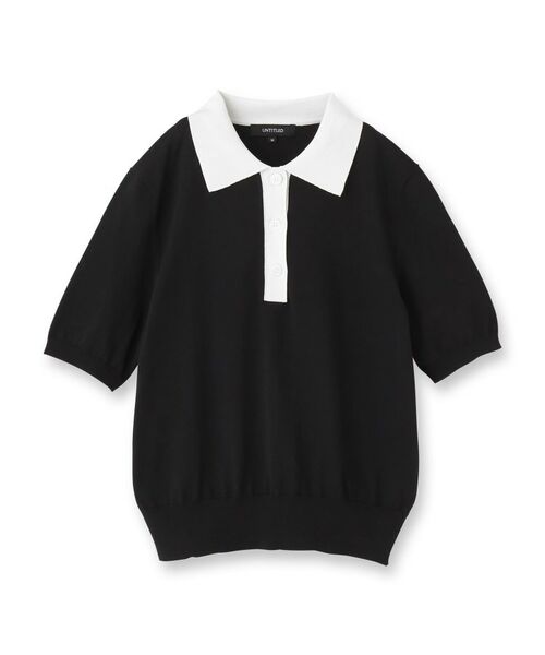 UNTITLED / アンタイトル ニット・セーター | 【秋のトレンド/きれいめ】5分袖ポロニット | 詳細1
