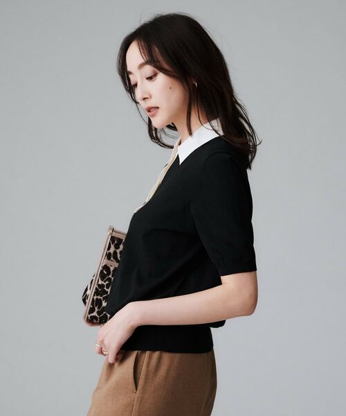 UNTITLED / アンタイトル ニット・セーター | 【秋のトレンド/きれいめ】5分袖ポロニット | 詳細11