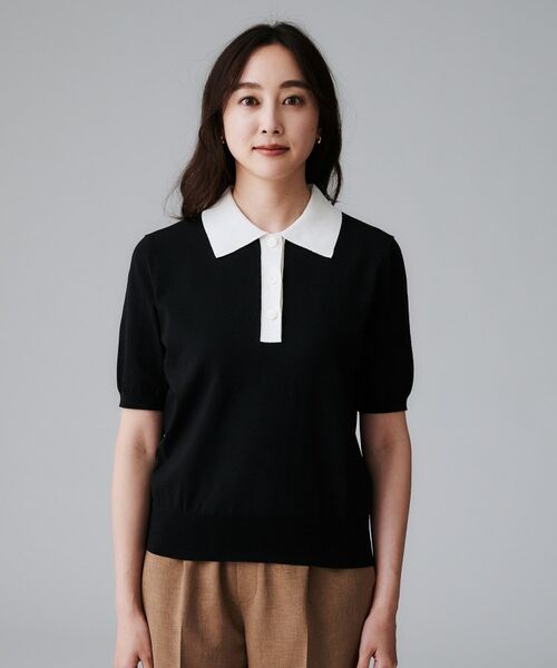 UNTITLED / アンタイトル ニット・セーター | 【秋のトレンド/きれいめ】5分袖ポロニット | 詳細14