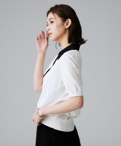 UNTITLED / アンタイトル ニット・セーター | 【秋のトレンド/きれいめ】5分袖ポロニット | 詳細7