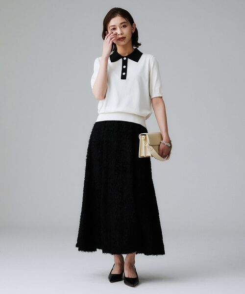 UNTITLED / アンタイトル ニット・セーター | 【秋のトレンド/きれいめ】5分袖ポロニット | 詳細8