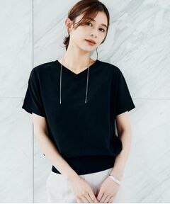 UNTITLED / アンタイトル ニット・セーター | 【初秋のきれいめトップス/前後2WAY】ネックプルオーバーニット