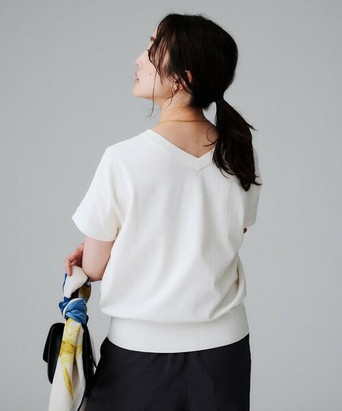 UNTITLED / アンタイトル ニット・セーター | 【初秋のきれいめトップス/前後2WAY】ネックプルオーバーニット | 詳細6