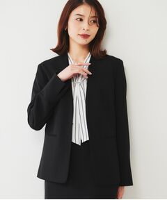 UNTITLED / アンタイトル ノーカラージャケット | 【通勤スーツ】ライトウェイト カラーレスジャケット