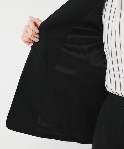 UNTITLED / アンタイトル ノーカラージャケット | 【通勤スーツ】ライトウェイト カラーレスジャケット | 詳細12