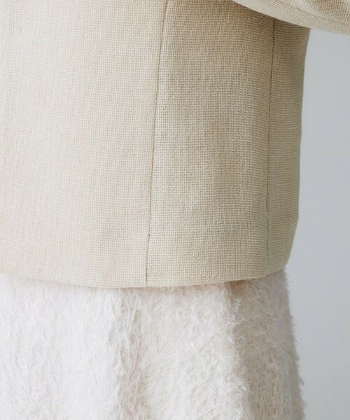UNTITLED / アンタイトル ノーカラージャケット | 【短丈/日本製】カラミ風メッシュ ノーカラージャケット | 詳細19