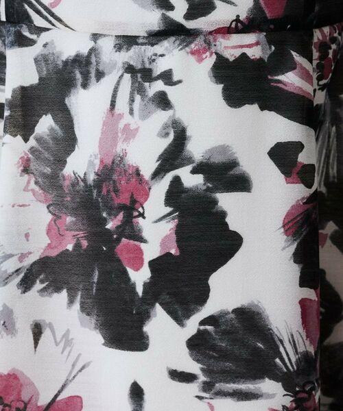 UNTITLED / アンタイトル ロング・マキシ丈ワンピース | 【シアー/エレガント/花柄/夏ワンピ】ペイントフラワーワンピース | 詳細5