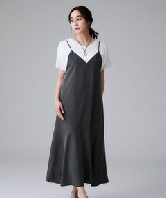 UNTITLED / アンタイトル ワンピース | 【洗える/肩紐調節可能】パウダーキャミワンピース