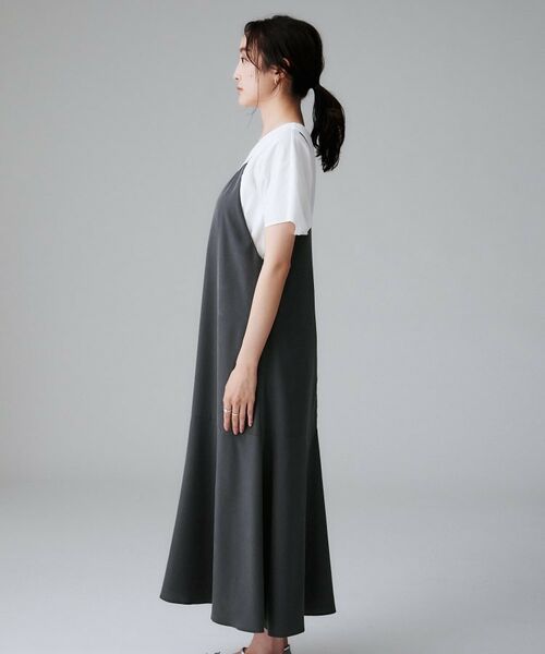 UNTITLED / アンタイトル ワンピース | 【洗える/肩紐調節可能】パウダーキャミワンピース | 詳細11