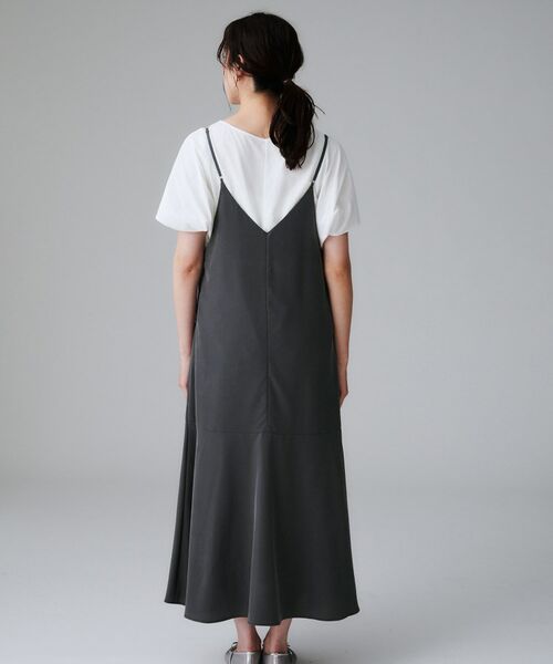 UNTITLED / アンタイトル ワンピース | 【洗える/肩紐調節可能】パウダーキャミワンピース | 詳細12