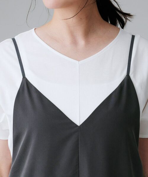 UNTITLED / アンタイトル ワンピース | 【洗える/肩紐調節可能】パウダーキャミワンピース | 詳細13