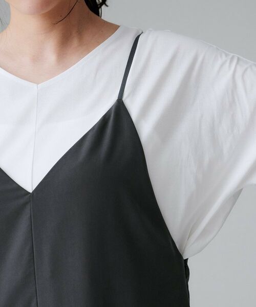 UNTITLED / アンタイトル ワンピース | 【洗える/肩紐調節可能】パウダーキャミワンピース | 詳細14