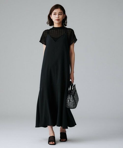 UNTITLED / アンタイトル ワンピース | 【洗える/肩紐調節可能】パウダーキャミワンピース | 詳細7