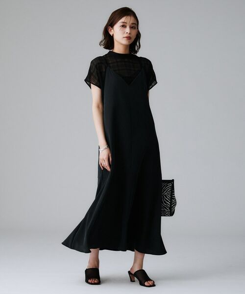 UNTITLED / アンタイトル ワンピース | 【洗える/肩紐調節可能】パウダーキャミワンピース | 詳細8