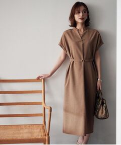 UNTITLED / アンタイトル ミニ丈・ひざ丈ワンピース | 【オンオフ両用/はっ水】リラククールワンピース