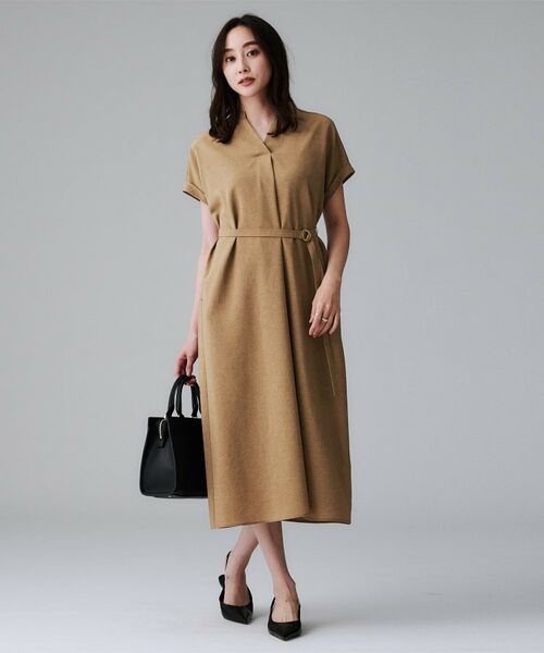 UNTITLED / アンタイトル ミニ丈・ひざ丈ワンピース | 【オンオフ両用/はっ水】リラククールワンピース | 詳細16