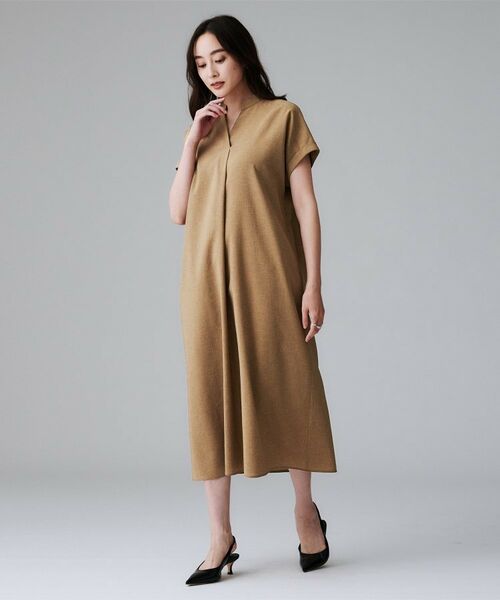 UNTITLED / アンタイトル ミニ丈・ひざ丈ワンピース | 【オンオフ両用/はっ水】リラククールワンピース | 詳細18