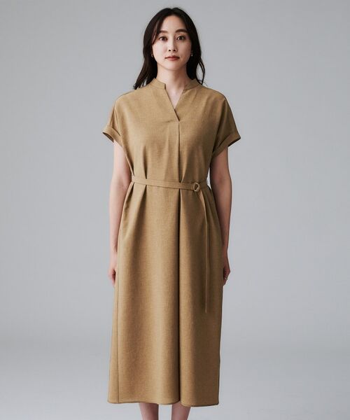 UNTITLED / アンタイトル ミニ丈・ひざ丈ワンピース | 【オンオフ両用/はっ水】リラククールワンピース | 詳細20