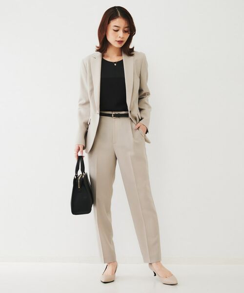 UNTITLED / アンタイトル パンツ | 【通勤スーツ】ライトウェイト テーパードパンツ | 詳細15