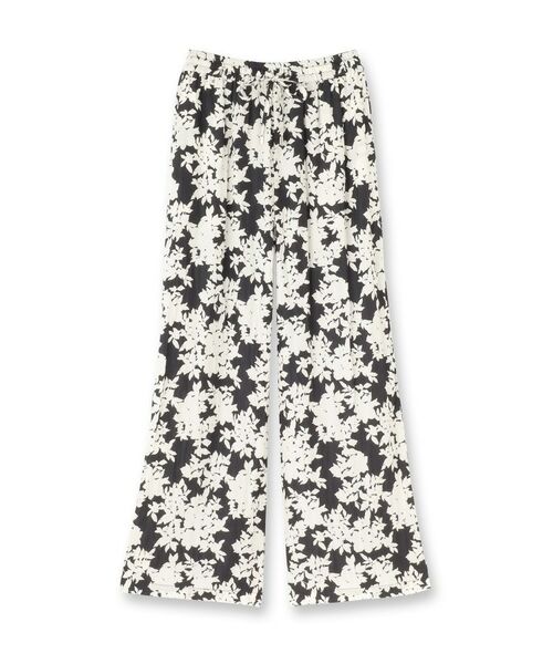 UNTITLED / アンタイトル パンツ | 【ウエストゴム/ワイド/柄】モノトーンフラワーパンツ | 詳細1