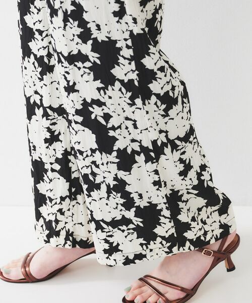 UNTITLED / アンタイトル パンツ | 【ウエストゴム/ワイド/柄】モノトーンフラワーパンツ | 詳細15