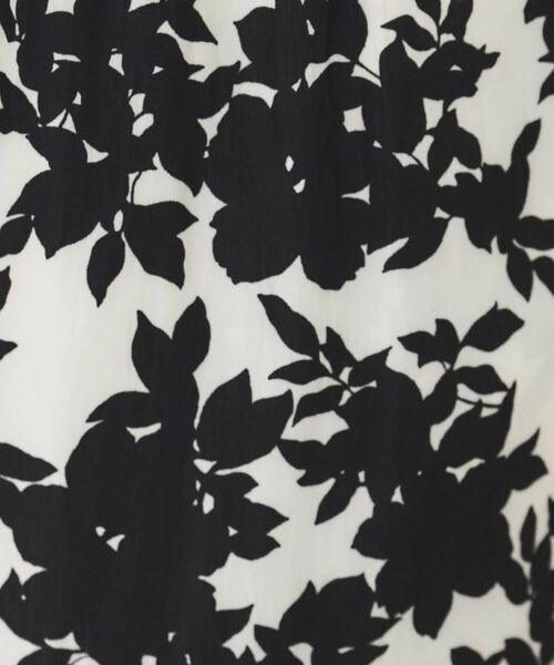 UNTITLED / アンタイトル パンツ | 【ウエストゴム/ワイド/柄】モノトーンフラワーパンツ | 詳細5