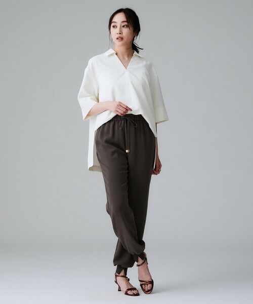 UNTITLED / アンタイトル パンツ | 【吸水速乾/ウエストゴム】バックサテン ジョグパンツ | 詳細11