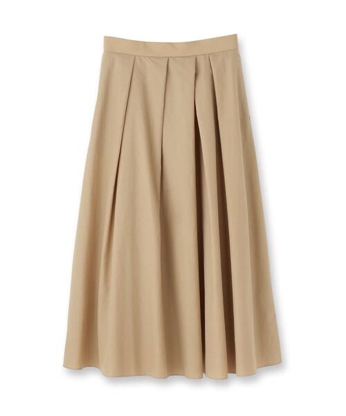 UNTITLED / アンタイトル ロング・マキシ丈スカート | 【はっ水/ナイロン/後ろウエストゴム】タスランフレアスカート | 詳細1